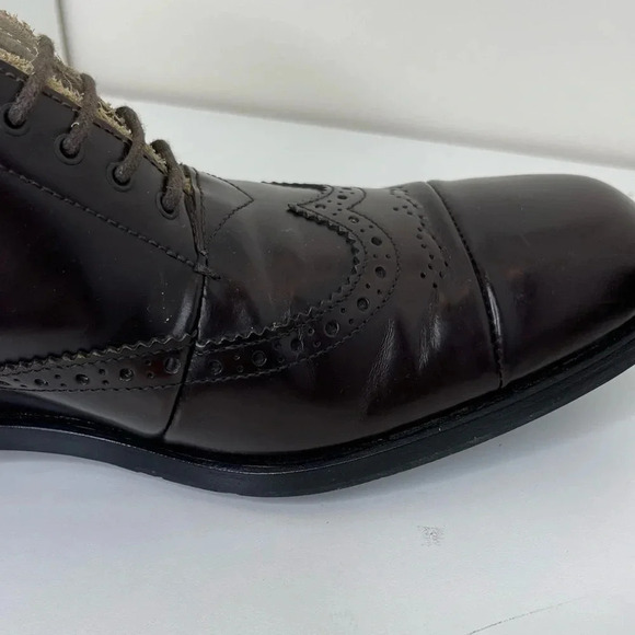 PRADA Mens Leather Oxford Brogue Shoes main image 13